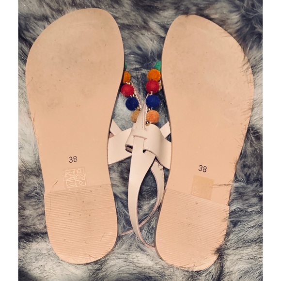 Top Shop Hippie Pom Pom Sandal - Picture 6 of 6
